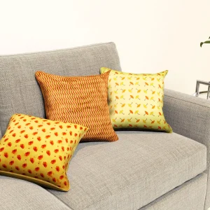 VAA®️ Abstract Pattern Printed Cushion Cover 16 x 16″- Set of 3