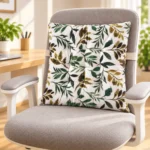 VAA Printed Reversible Chair Pad - Green