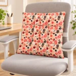 VAA Printed Reversible Chair Pad - Pink