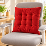 VAA Printed Reversible Chair Pad - Pink - Image 3