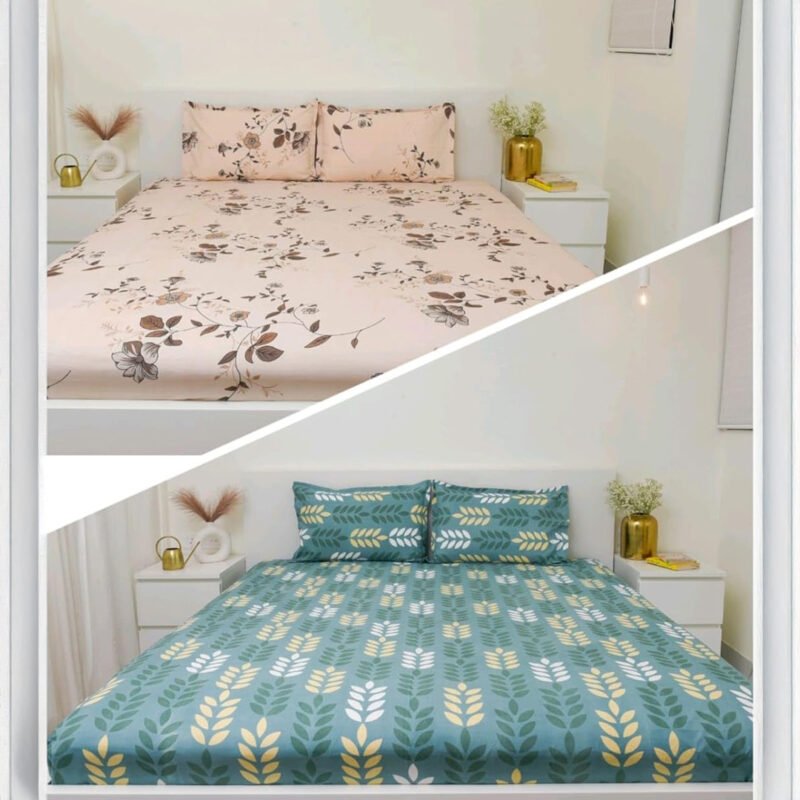 VAA Bedsheet for Double Bed Combo