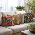 Leaf Print Cushion Covers