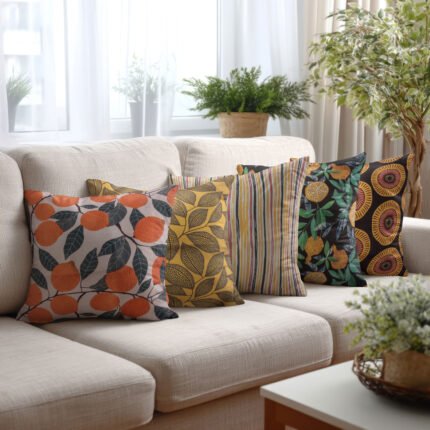 Leaf Print Cushion Covers