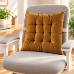 VAA Printed Reversible Chair Pad - Gold - Image 3