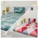 VAA Bedsheet for Single Bed Combo Polycotton Micro with 2 Pillow Covers