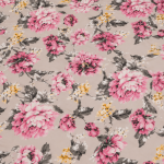 VAA Polycotton Bedsheet with Two Pillow Covers | 140 GSM | 224 x 243 CM | Floral Rose - Pink & Cream - Image 4