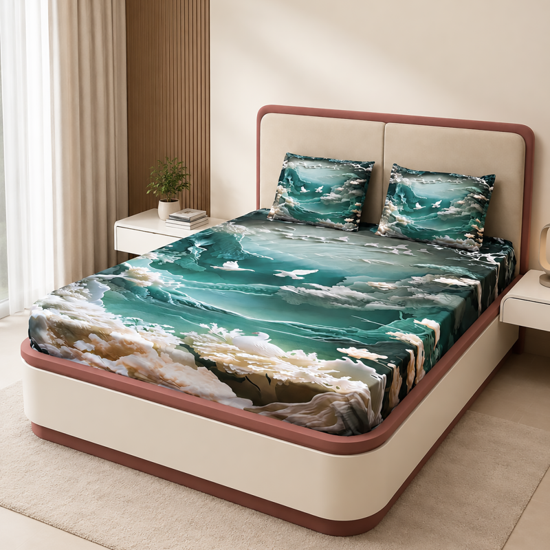 7D Premium Double Bedsheet
