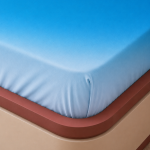 VAA Ombre Premium Double Bedsheet with 2 Pillow Covers | Azure Drift | Sky Blue | Cotton Finish GSM 120 | 230 x 241 CM - Image 4