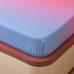 VAA Ombre Premium Double Bedsheet with 2 Pillow Covers | Cotton Candy Fade | Blush Pink & Powder Blue | Cotton Finish GSM 120 | 230 x 241 CM - Image 4