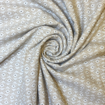 VAA Reversible Single Bed Dohar Ac Comforter 100% Cotton | 170 GSM | Size 138 x 219 centimeter |Floral & Geometric | Beige - Image 4