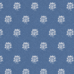 VAA Cotton Double Bedsheet with 2 Pillow Covers | 144 GSM | 224 X 243 CM | Lotus | Sky Blue & Slate Blue - Image 4