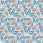 VAA Cotton Double Bedsheet with 2 Pillow Covers | 144 GSM | 224 X 243 CM | Tropical Leaf | Teal Blue, Grey & White - Image 4