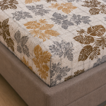 VAA Cotton Double Bedsheet with 2 Pillow Covers | 144 GSM | 224 X 243 CM | Vintage Floral | Brown, Beige & White - Image 5