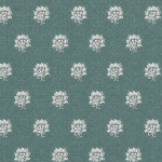 VAA Cotton Double Bedsheet with 2 Pillow Covers | 144 GSM | 224 X 243 CM | Lotus | Teal Green & Ivory - Image 4