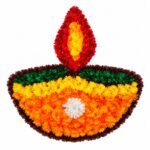 Diya Rangoli for Home, Pooja & Festival Decor (Pack of 1) - Image 3