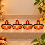 Diya Rangoli for Home, Pooja & Festival Decor (Pack of 1) - Image 2