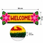 Welcome Rangoli Mat Festival Décor (Pack of 1) - Image 3