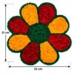 Round Rangoli for Floor Mat Entrance & Festival Décor (Pack of 1) - Image 4