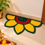 Flower Half Rangoli Mat Entrance & Festival Décor (Pack of 1) - Image 6