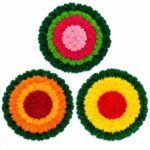 Diya Mat for Home, Pooja & Festival Decor (Pack of 3)